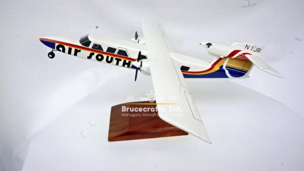 Model of Britten-Norman Trislander Air South with detailed craftsmanship.